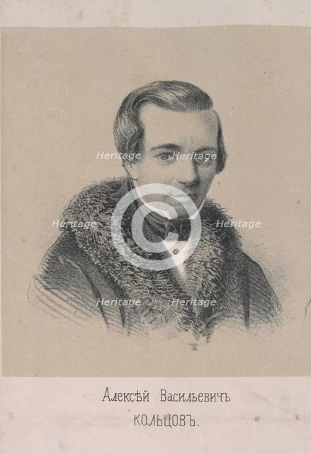 Portrait of the poet Alexei Koltsov (1808-1842), 1861. Creator: Timm, Wassili (George Wilhelm) (1820-1895).