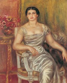 Portrait of the poet Alice Vallières-Merzbach, 1913. Creator: Renoir, Pierre Auguste (1841-1919)