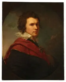 Portrait of the poet Apollon Alexandrovich Maykov (1761-1838), 1796. Artist: Lampi, Johann-Baptist, the Younger (1775-1837)