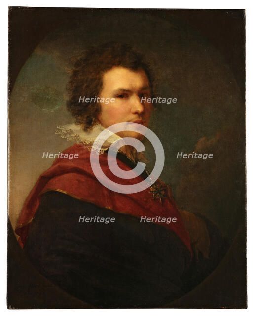 Portrait of the poet Apollon Alexandrovich Maykov (1761-1838), 1796. Artist: Lampi, Johann-Baptist, the Younger (1775-1837)