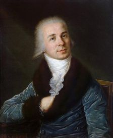 Portrait of the Poet Gavrila R. Derzhavin (1743-1816), 1790s. Creator: Smirnovsky, Ivan (1783-1825)