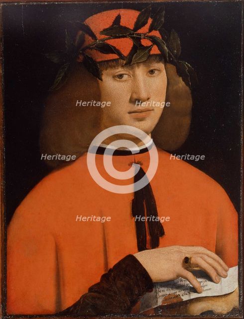 Portrait of the poet Girolamo Casio (1464-1533), c. 1490-1499.