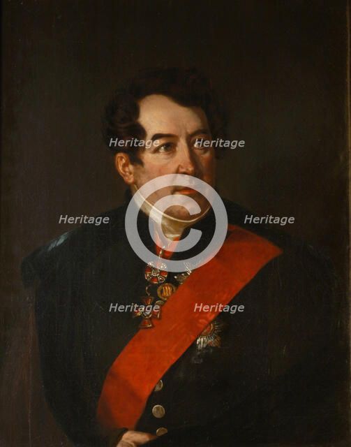 Portrait of the Poet Dmitri Osipovich Baranov (1773-1834), End 1820s. Artist: Mitoire, Benois Charles (?-after 1830)