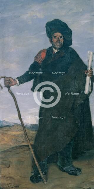 Portrait of the poet Don Miguel, c. 1900. Creator: Zuloaga y Zabaleto, Ignacio (1870-1945).