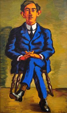 Portrait of the Poet Emil Bonnelycke, 1921. Creator: Vilhelm Lundstrom