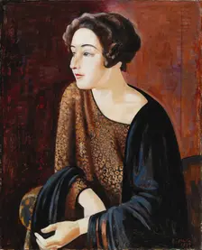 Portrait of The Poet Elina Vaara, 1929. Creator: Yrjö Aleksander Ollila