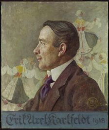 Portrait of the poet Erik Axel Karlfeldt (1864-1931), 1918