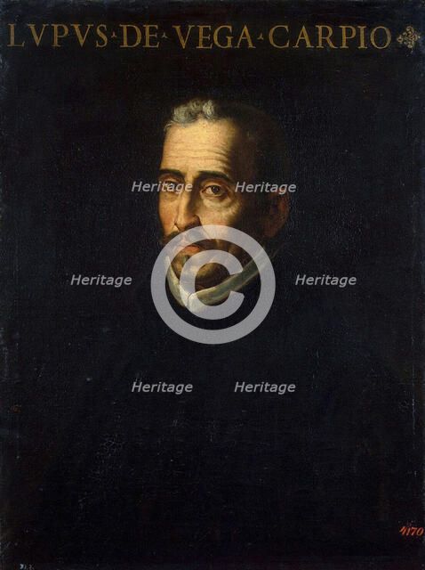 Portrait of the Poet Félix Lope de Vega', (1562-1635), 1614. Creator: Tristán de Escamilla, Luis (ca. 1587-1624).