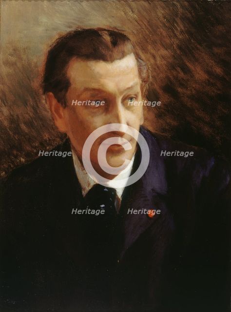 Portrait of the poet François Coppée (1842-1908), c. 1900. Creator: Rochegrosse, Georges Antoine (1859-1938).