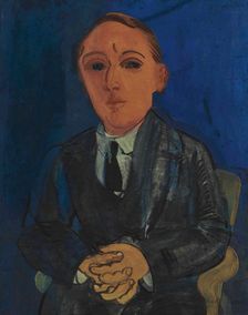 Portrait of the poet François Berthault, 1925. Creator: Dufy, Raoul (1877-1953)
