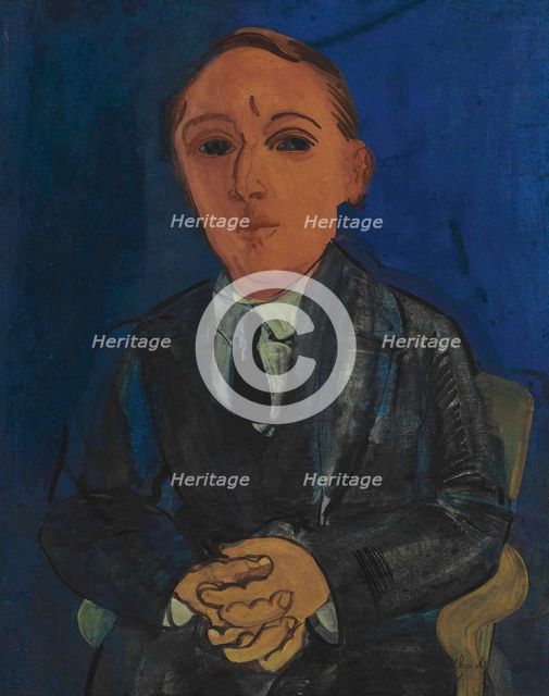 Portrait of the poet François Berthault, 1925. Creator: Dufy, Raoul (1877-1953).