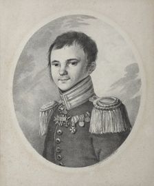 Portrait of the poet Fyodor Nikolayevich Glinka (1786-1880), 1821