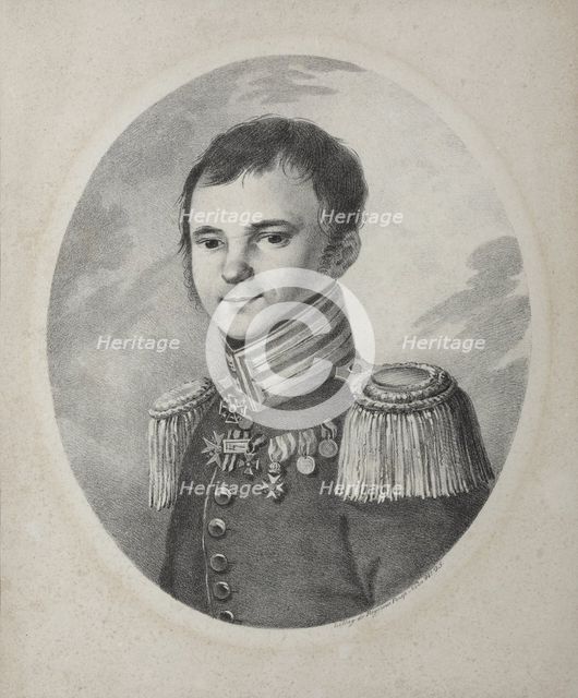 Portrait of the poet Fyodor Nikolayevich Glinka (1786-1880), 1821.