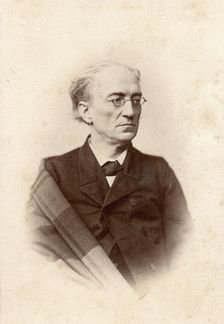 Portrait of the poet Fyodor Ivanovich Tyutchev (1803-1873), 1864. Creator: Deniere, Andrei (Heinrich-Johann) (1820-1892)