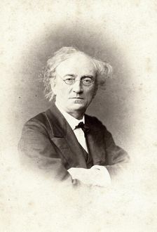 Portrait of the poet Fyodor Ivanovich Tyutchev (1803-1873), 1867. Creator: Levitsky, Sergei Lvovich (1819-1898)