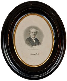 Portrait of the poet Fyodor Ivanovich Tyutchev (1803-1873), Second Half of the 19th cen