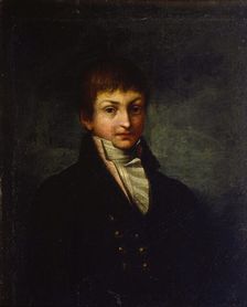 Portrait of the Poet Konstantin N Batyushkov 1800s. Artist: Russian Master