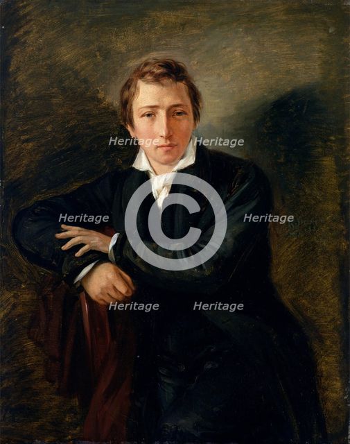 Portrait of the poet Heinrich Heine (1797-1856), 1831.