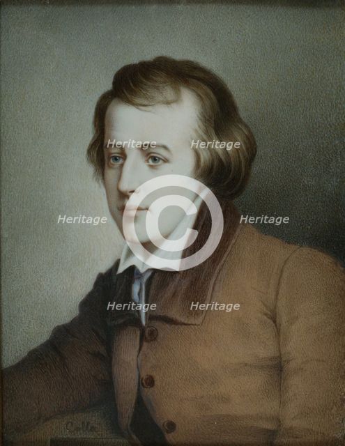 Portrait of the poet Heinrich Heine (1797-1856), ca 1825. Artist: Anonymous  