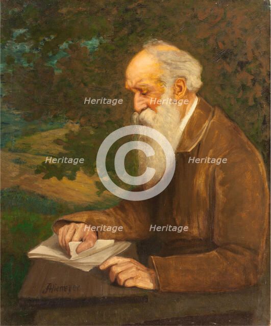 Portrait of the poet Henry Wadsworth Longfellow (1807-1882).
