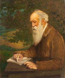 Portrait of the poet Henry Wadsworth Longfellow (1807-1882)