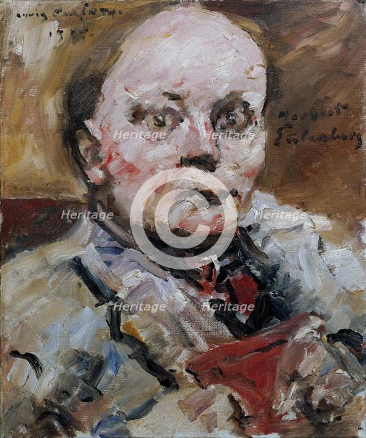 Portrait of the poet Herbert Eulenberg, 1924. Creator: Corinth, Lovis (1858-1925).