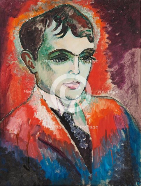 Portrait of the poet Herman Wildenvey (1885-1959).