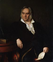 Portrait of the Poet Ivan A Krylov 1832. Artist: Johann Leberecht Eggink