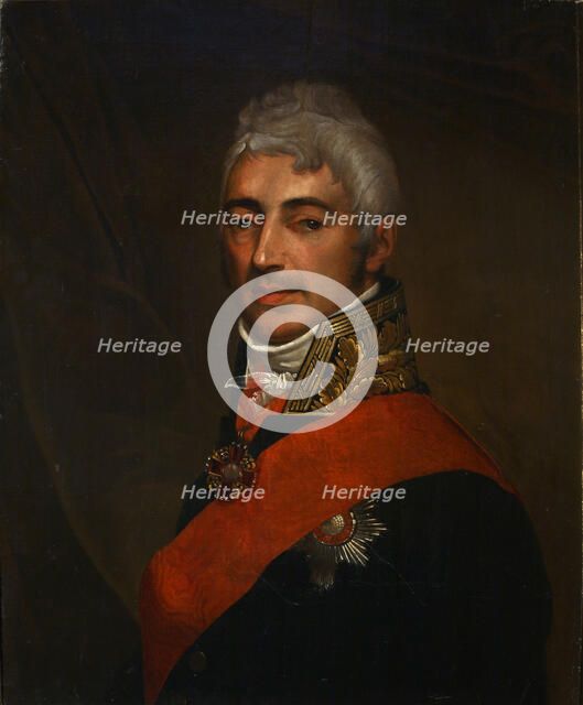 Portrait of the Poet Ivan Ivanovich Dmitriev (1760-1837), 1810s. Artist: Anonymous  
