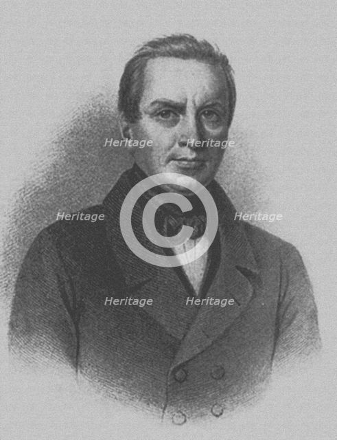 Portrait of the poet Ivan Petrovich Myatlev (1796-1844), Early 19th cen.. Artist: Anonymous  