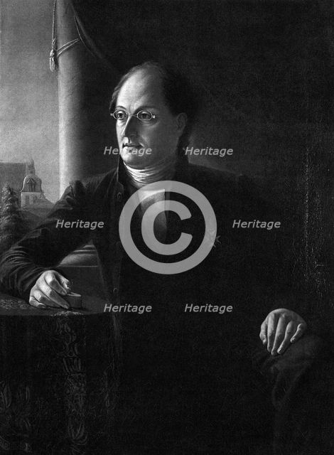 Portrait of the Poet Johan Ludvig Runeberg (1804-1877). Artist: Anonymous 
