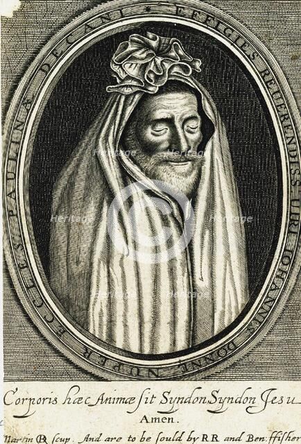 Portrait of the poet John Donne (1572-1631), frontispiece to Death's duell, 1633.