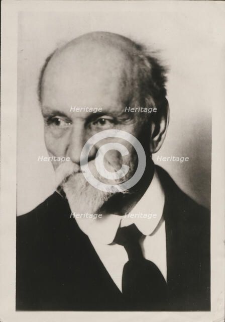 Portrait of the poet Janis Rainis (1865-1929), 1920s. Creator: Anonymous.