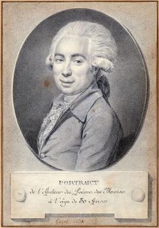 Portrait of the poet Jean-Antoine Roucher (1745-1794). Creator: Pujos, André (1738-1788)