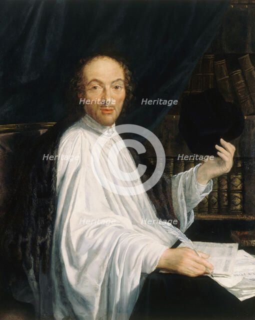 Portrait of the poet Jean-Baptiste de Santeuil (1630-1697), 1665-1670. Creator: Dumée, Toussain (1601-1656).