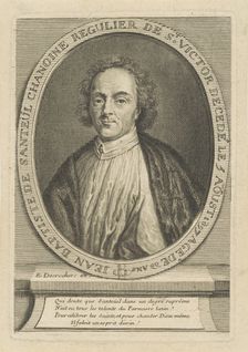 Portrait of the Poet Jean-Baptiste de Santeul (1630-1697) , um 1700. Creator: Desrochers, Étienne-Jehandier (1668-1741)