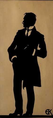 Portrait of the poet Jurgis Baltrusaitis (1873-1944), 1910s. Creator: Kruglikova, Yelisaveta Sergeyevna (1865-1941)