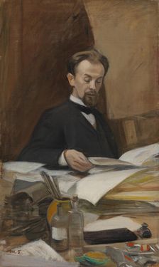 Portrait of the Poet Otto Manninen, 1903. Creator: Magnus Enckell