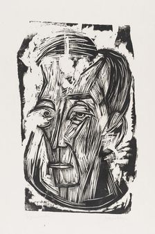 Portrait of the Poet Leonhard Frank I, 1917. Creator: Kirchner; Ernst Ludwig (1880-1938)