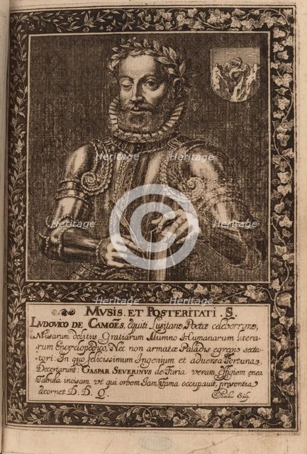 Portrait of the poet Luís Vaz de Camões (c.1524-1580), 1624. Creator: Faria, Manuel Severim de (1583-1655).