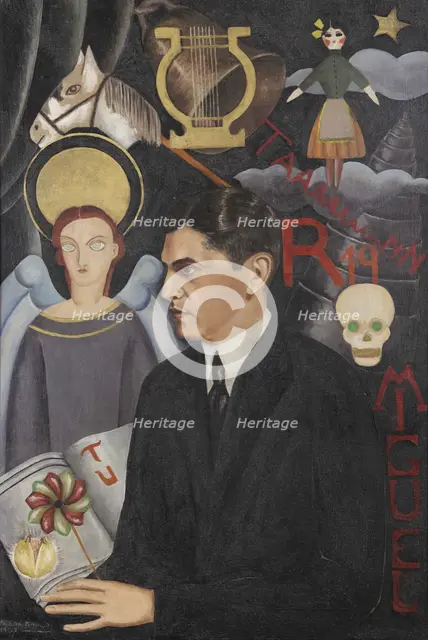 Portrait of the poet Miguel N. Lira (1905-1961), 1927. Creator: Kahlo, Frida (1907-1954).