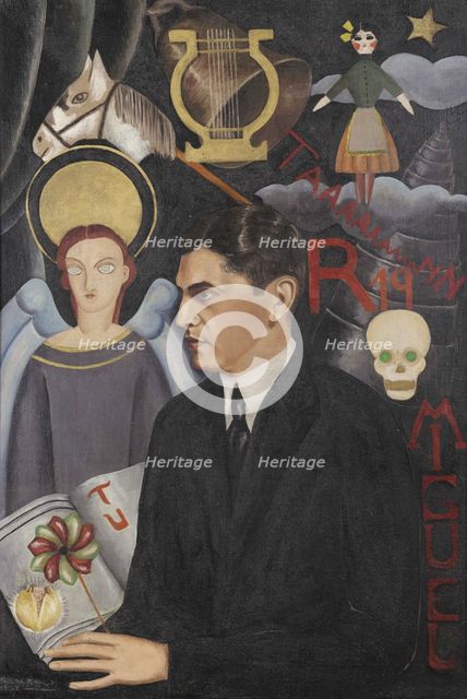 Portrait of the poet Miguel N. Lira (1905-1961), 1927. Creator: Kahlo, Frida (1907-1954).