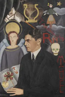 Portrait of the poet Miguel N. Lira (1905-1961), 1927. Creator: Kahlo, Frida (1907-1954)