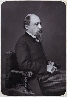 Portrait of the poet Nikolay Alexeyevich Nekrasov (1821-1877), Early 1870s