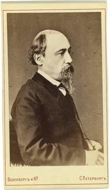 Portrait of the poet Nikolay Nekrasov (1821-1877), 1860s-1870s