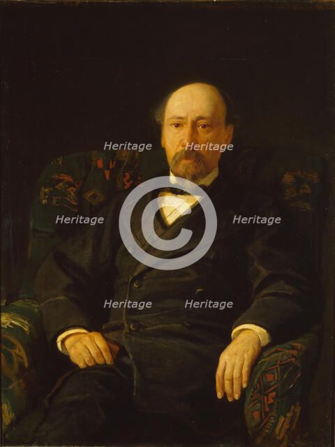 Portrait of the poet Nikolay Nekrasov (1821-1877), 1872. Artist: Ge, Nikolai Nikolayevich (1831-1894)