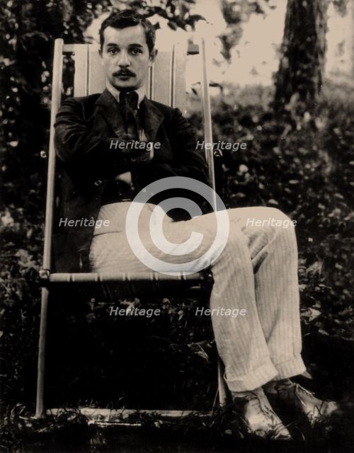 Portrait of the poet Sasha Chorny (1880-1932), 1900s.