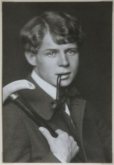 Portrait of the Poet Sergei Yesenin (1895-1925), 1919. Artist: Anonymous