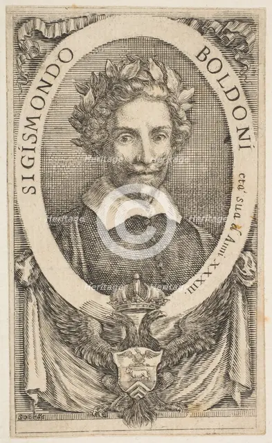 Portrait of the Poet Sigismond Boldoni, 1656. Creator: Stefano della Bella.