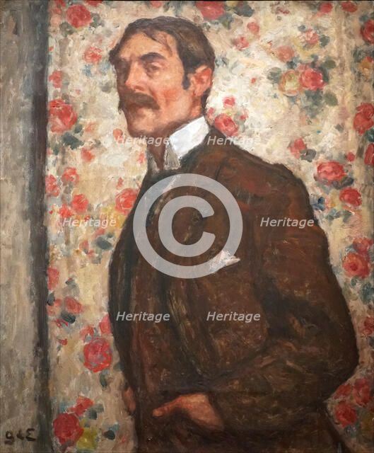 Portrait of the poet Paul Valéry (1871-1945), c.1910. Creator: Espagnat, Georges, de (1870-1950).